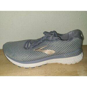 Brooks Womens Adrenaline GTS 20 1202961B073 Gray Running Shoes Lace Up Size 10 B